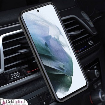 Smūgiams atsparus dėklas su žiedu ir kameros apsauga - raudonas (Samsung S21 Fe) Smūgiams atsparus dėklas su žiedu ir kameros apsauga - raudonas (Samsung S21 Fe)